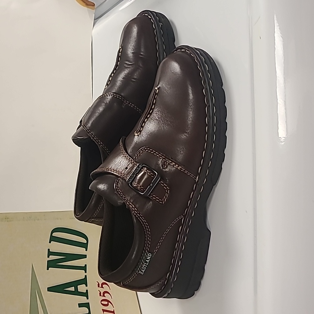 Eastland NIB Syracuse Brown Leather Shoes - Ladies 7.5M - Picture 3 of 10